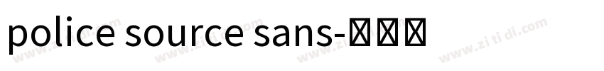 police source sans字体转换